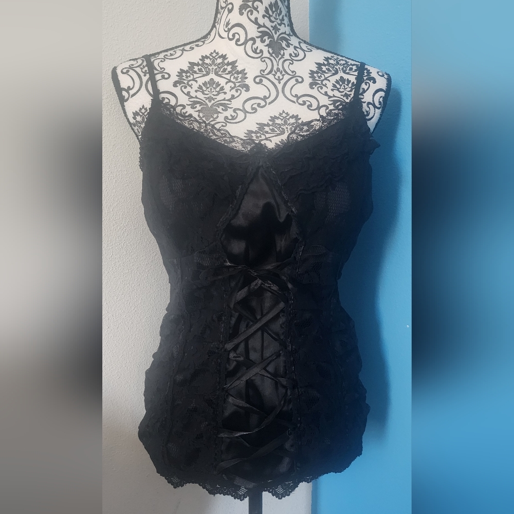 Vanity Black Camisole Top